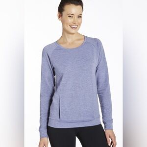 Fabletics Bonita Light Iris Heather‎ Soft Pullover Top Size XL